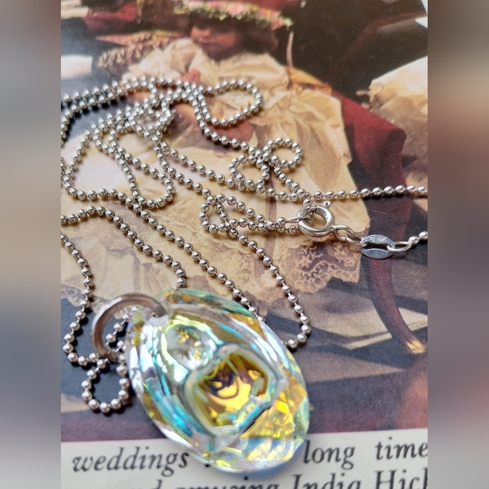 Silver Sterling Necklace with Pendant - Picture 5 of 11